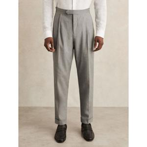 REISS Complex Relaxed Fit Herringbone Trouser